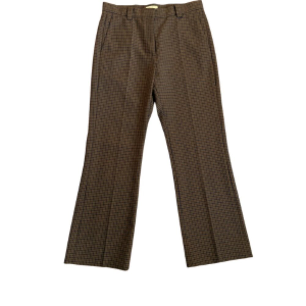 NWOT Sandro Checked Pants, Straight Leg, Size 40 Ladies